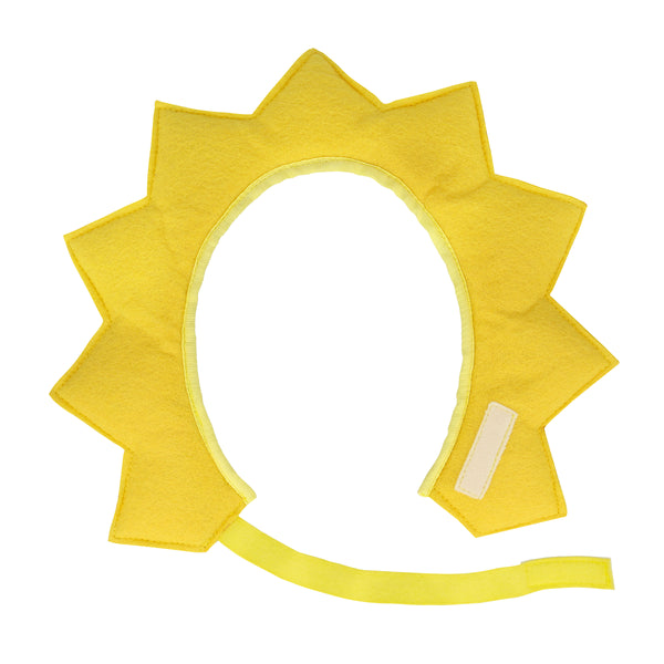 Our sun headdress is crafted from a glitter fabric and felt, with a padded filling for a fabulous 3D effect. Image5