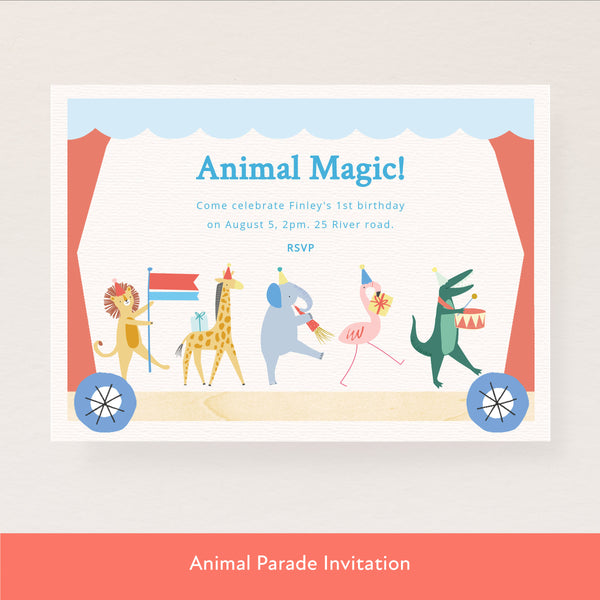 Our digital party bundle, with bright and beautiful animal illustrations, includes all you need to welcome guests to your party. Image7