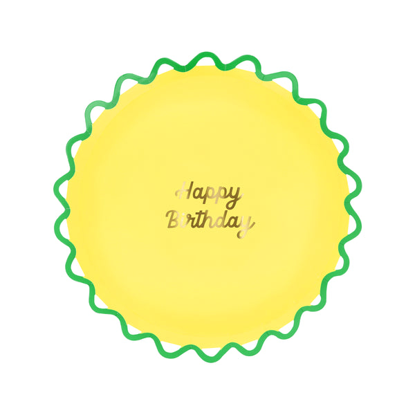 Our side plates are ideal as birthday party plates, featuring bright colours and a Happy Birthday message in shiny gold foil. Image6