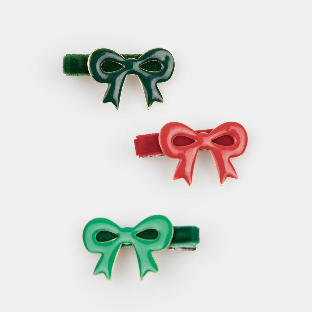 Our Christmas hair clips, with on-trend bows and stylish velvet ribbons, make fabulous stocking gifts.