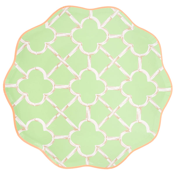 Our party plates, in four summery colours with a charming bamboo design,  are the perfect dinner plates for birthdays and celebrations. Image4