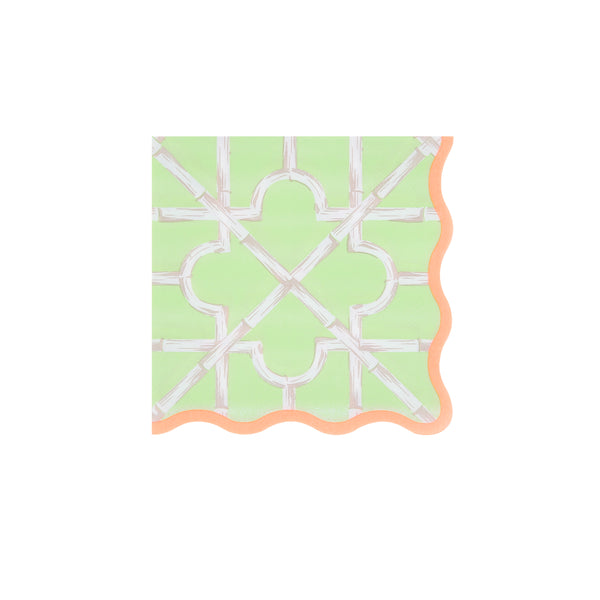 Our small napkins, made from 3-ply paper, come in four bright colours with a sensational bamboo design, perfect for cocktail parties and meals. Image4