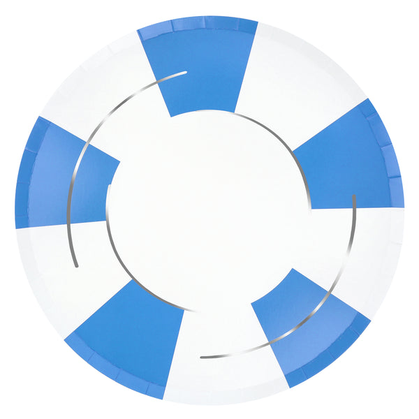 Our paper plates feature a vibrant rubber ring design, ideal to give a summery vibe to a pool party or beach party. Image5