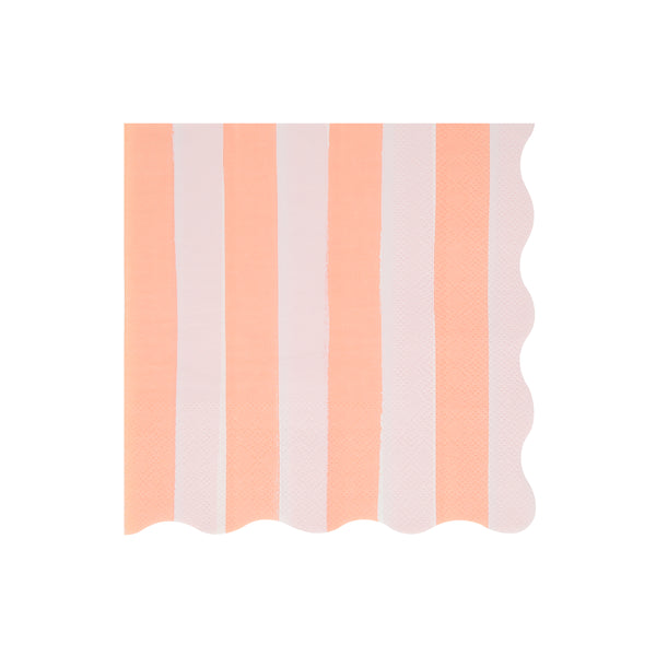 Our pastel striped napkins are large napkins with a wavy edge, ideal as baby shower napkins or garden party napkins. Image6