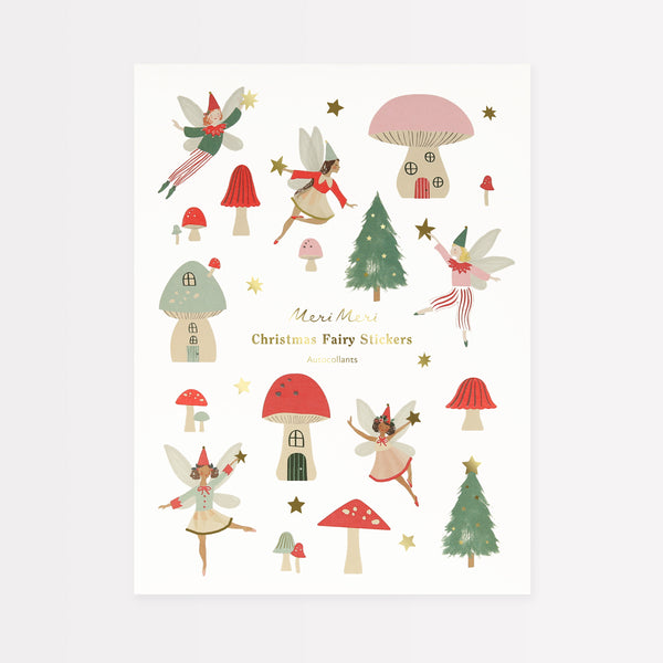 Our Christmas stickers, featuring beautiful fairies, mushroom and Christmas trees, are perfect for festive arts and crafts.