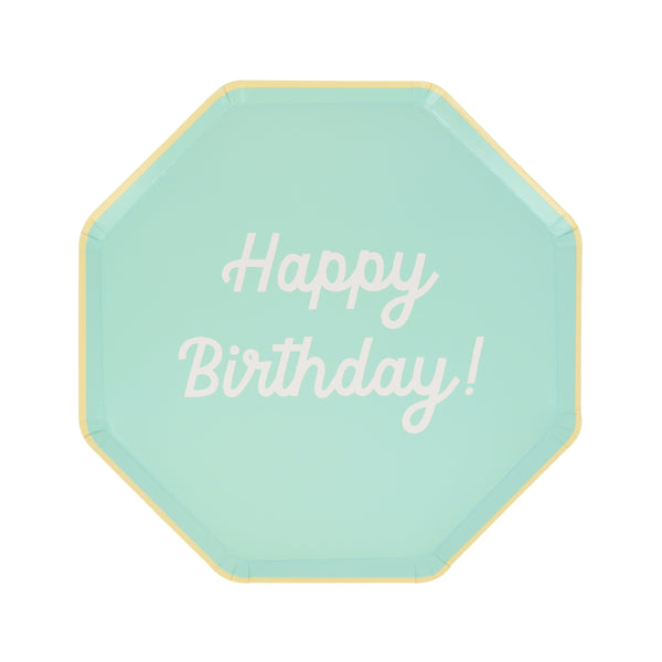 The octagonal design, and bright colours, of our birthday plates make these the perfect side plates for a birthday celebration. Image7