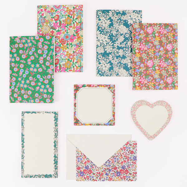 Our advent calendar is beautifully presented in a large Liberty print design box with 24 boxes inside containing stationery and decorations. Image8