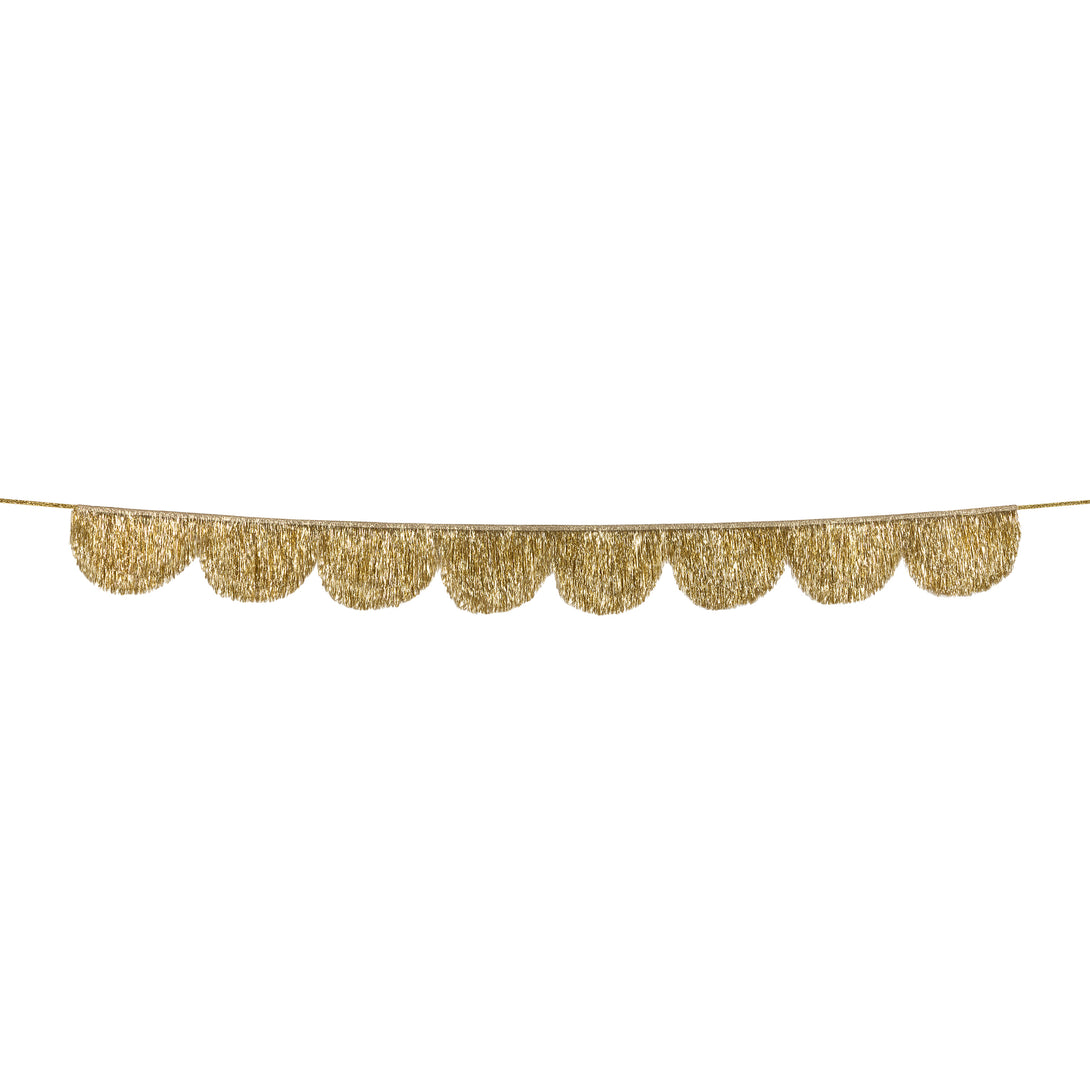 Use our gold tinsel garland to make your Christmas and New Year parties look so festive. Image4