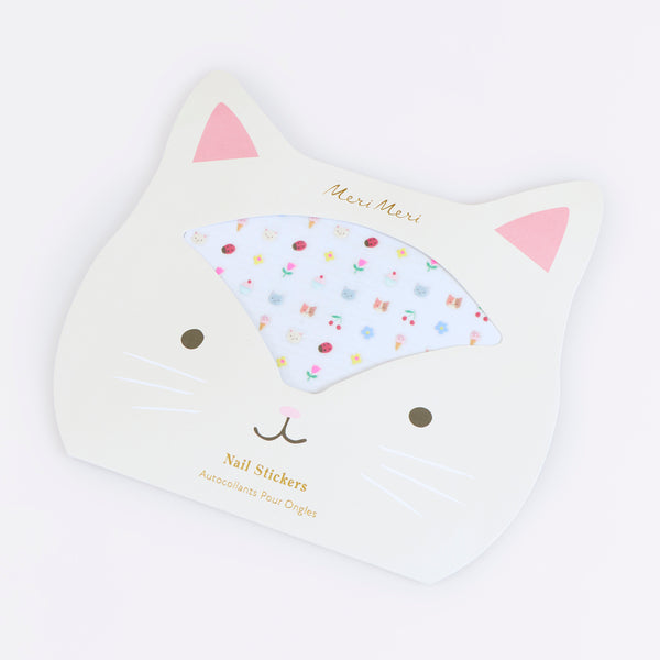 Our adorable nail stickers set features 200 with cute kittens and other fun designs, perfect as party favours, party bag gifts or as a party activity. Image1