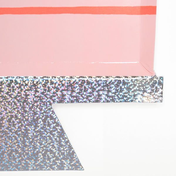 These fabulous paper plates are in the shape of a birthday cake with candles. Image3