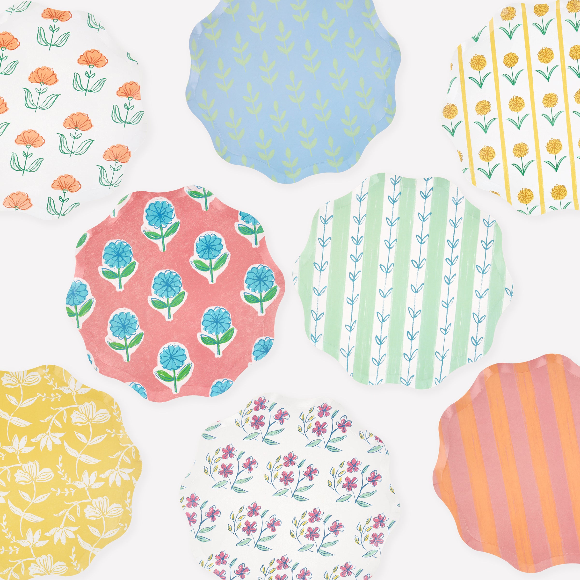 Flora Paper Side Plates – Meri Meri EU