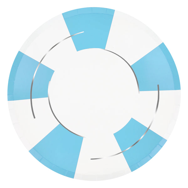 Our paper plates feature a vibrant rubber ring design, ideal to give a summery vibe to a pool party or beach party. Image6