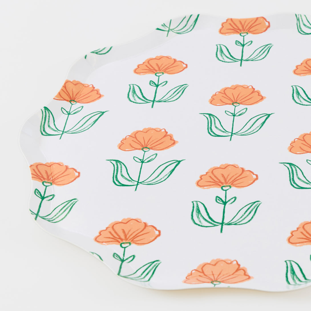 Flora Paper Side Plates – Meri Meri EU