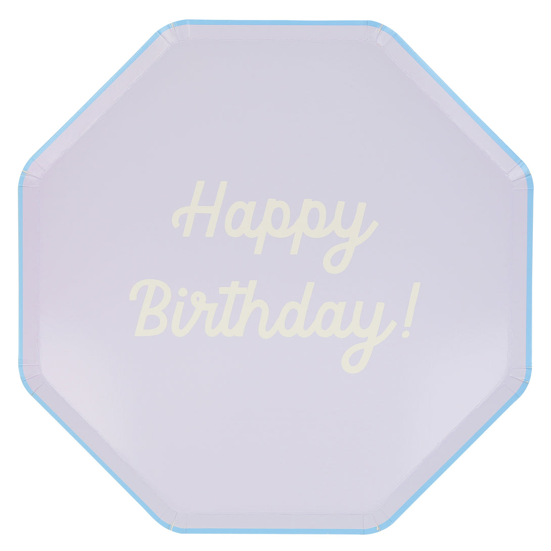 Make a birthday party look amazing with our birthday dinner plates, each set has 8 vibrant paper plates with co-ordinating borders.