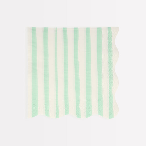 Our scalloped napkins, with bright stripes, are really stylish paper napkins. Image1