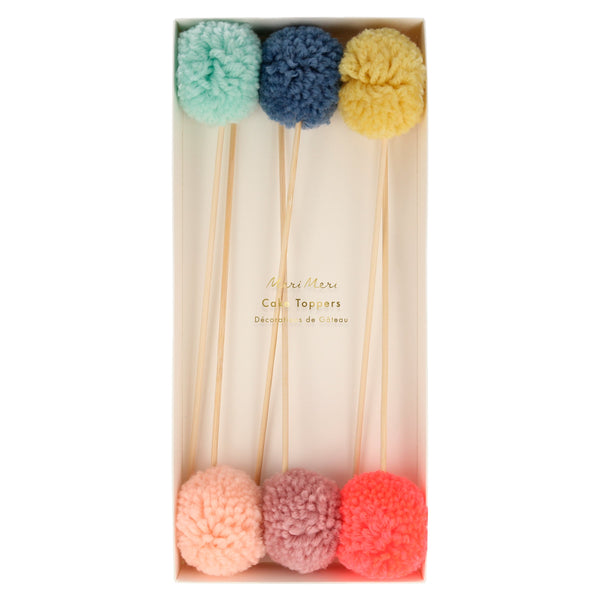 Multi Pompom Cake Toppers Image4