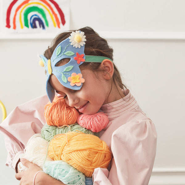 Flower Embroidery Butterfly Mask Kit Image2