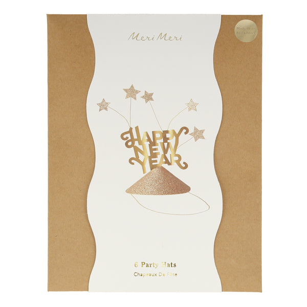 Our gold party hats are perfect to add to your New Years Eve party supplies. Image4