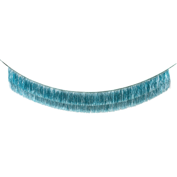 Our long tinsel garland is perfect to add a touch of shimmering blue to any party. Image2