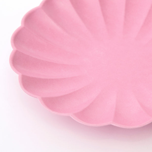 Small Bubblegum Pink Compostable Plates Image2