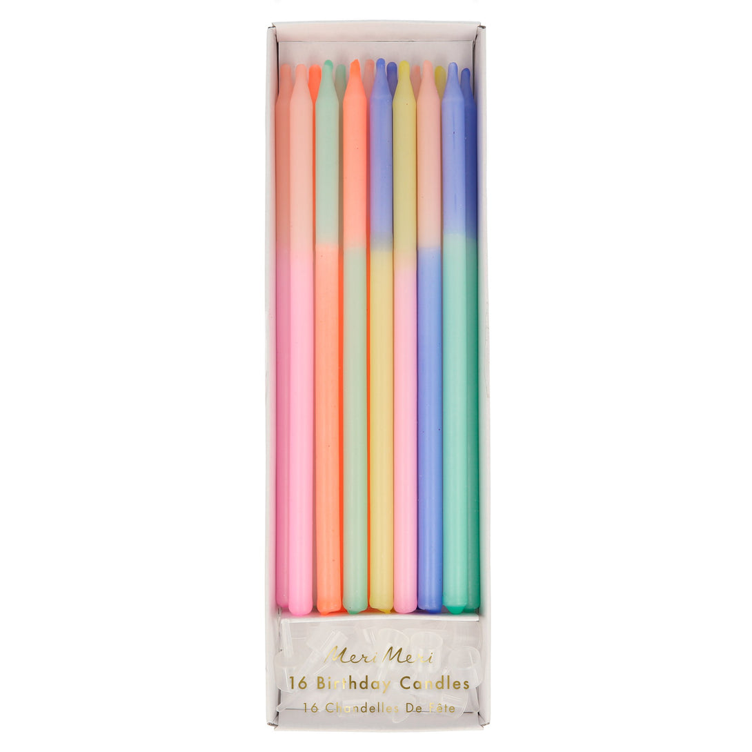 Multi Colour Block Candles