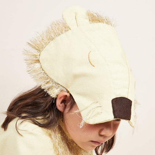 The fabulous kids costume has a cape, lion hat and swishy tail. Image4