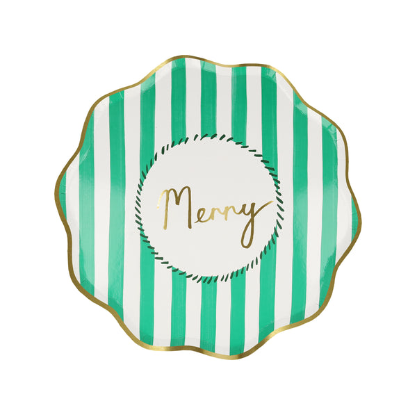 Our striped party plates are ideal for Christmas parties or Christmas buffets. Image6