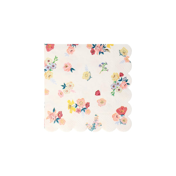 Our party napkins, in a small size, with pretty flower designs, are ideal for cocktail parties, garden parties or picnics. Image3