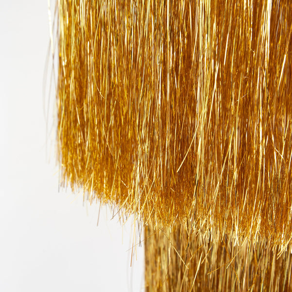 Gold Tinsel Chandelier Image3
