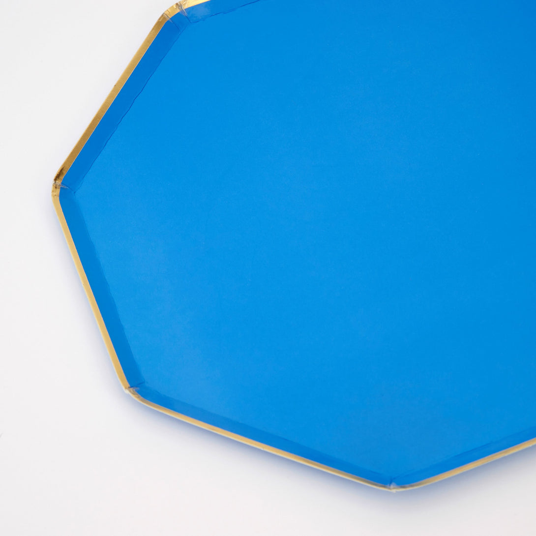 Bright Blue Side Plates