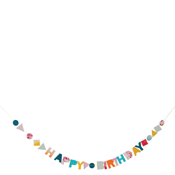 Marble Birthday Garland Card Image3