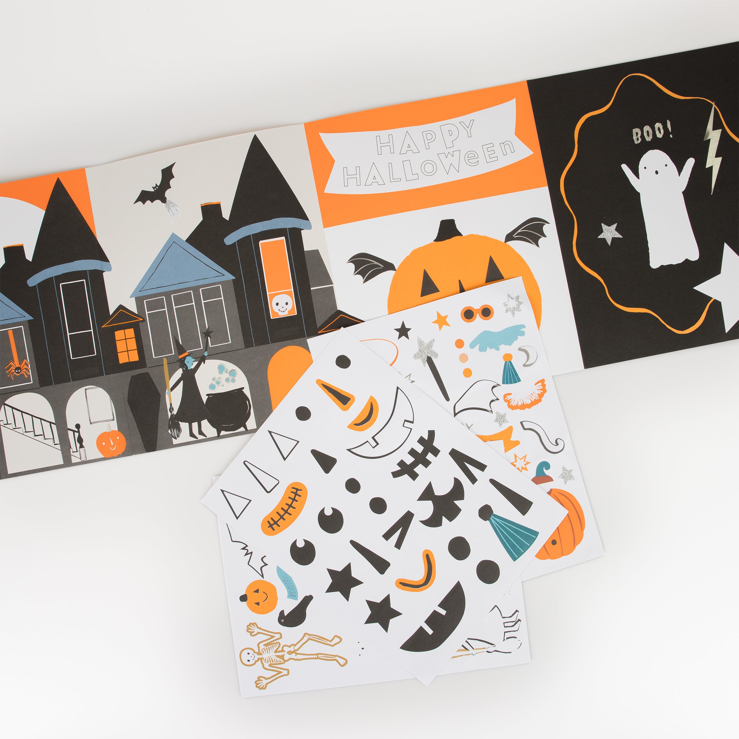 Our Halloween poster, with Halloween stickers, is a fabulous Halloween craft for kids.