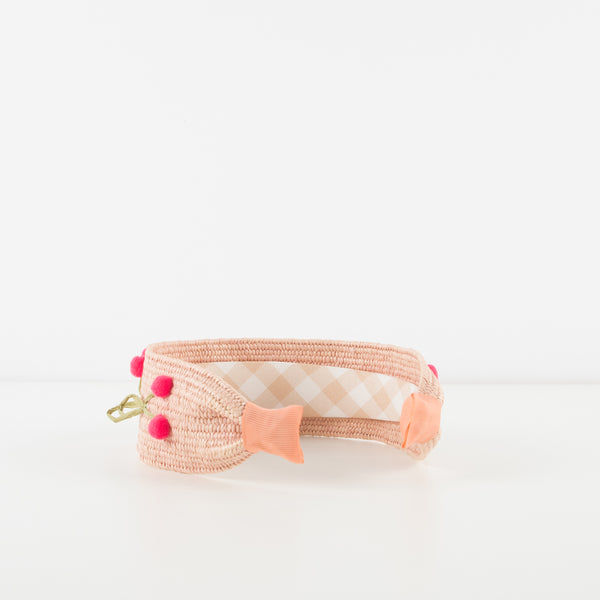 Raffia Headband Cherries Image5