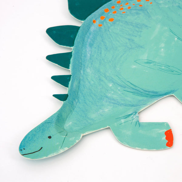 Our stegosaurus platters are perfect to add to your dinosaur party supplies. Image2