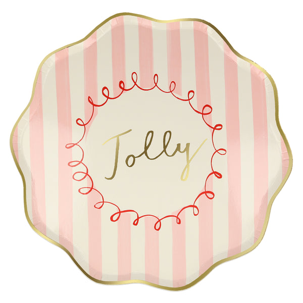These striped plates are perfect for a stylish Christmas party. Image4