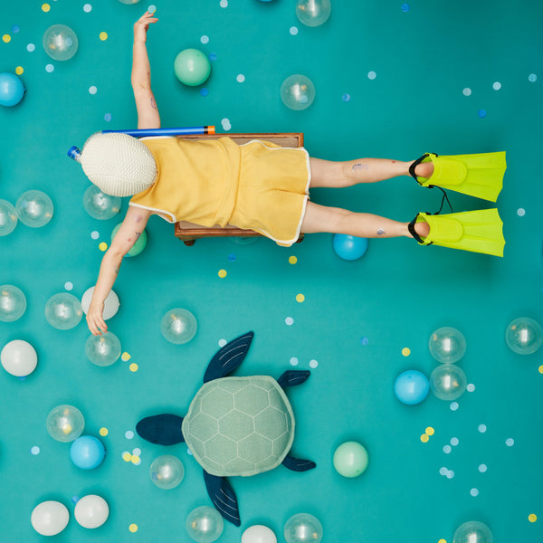 Our turtle toy is crafted from organic cotton. perfect as a baby shower gift idea. Image5