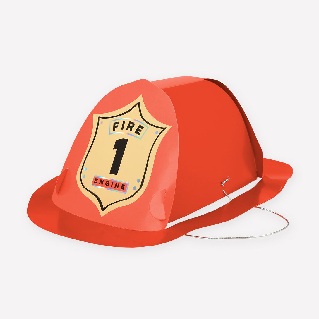 Our fabulous paper party hats are ideal for a firefighter birthday party.