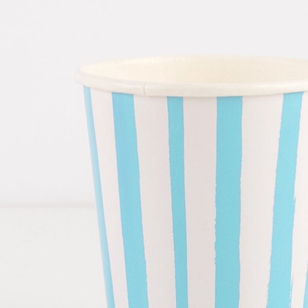 Blue Stripe Cups Image2