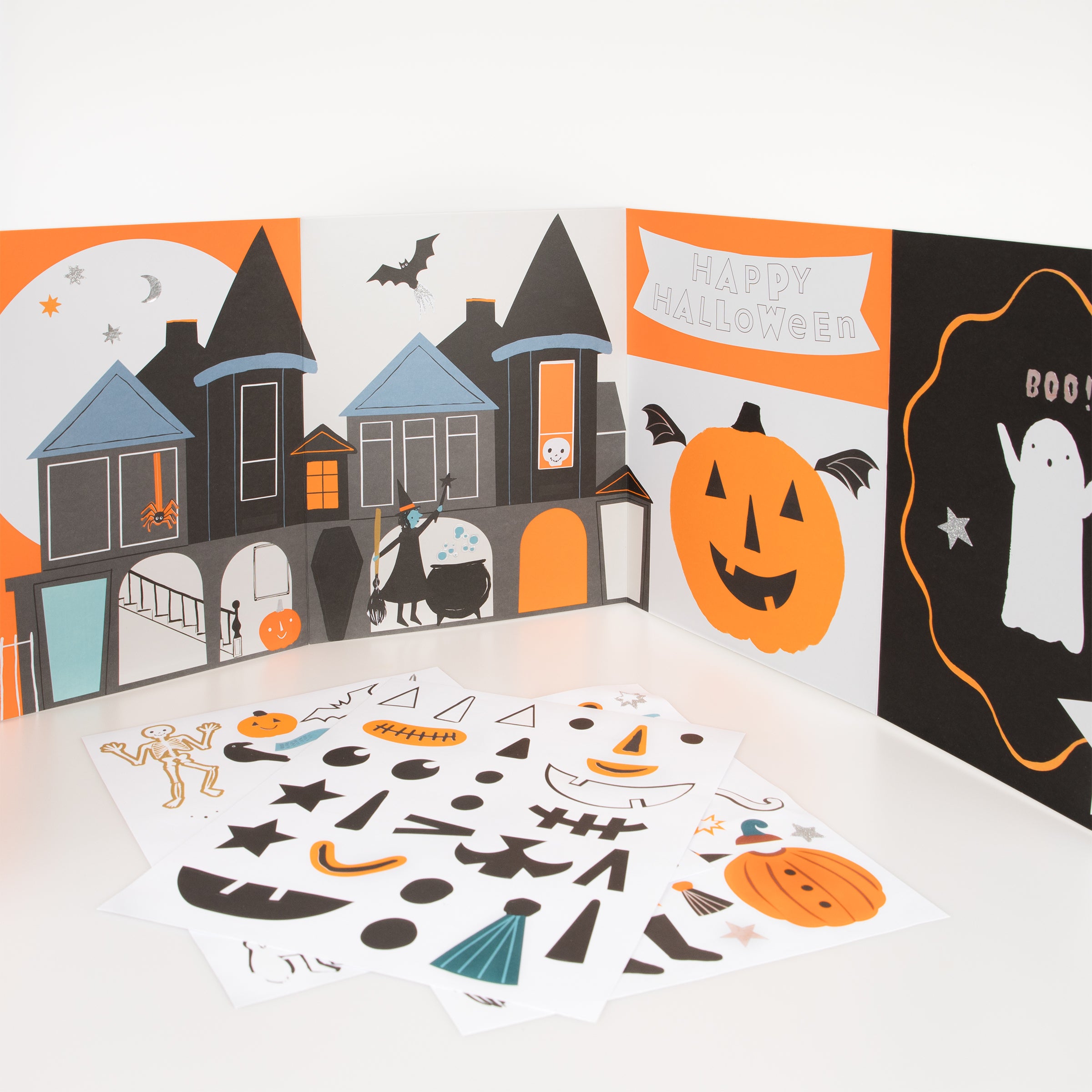 Our Halloween poster, with Halloween stickers, is a fabulous Halloween craft for kids.