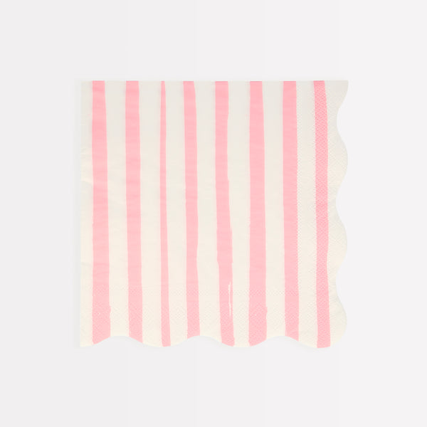 Our scalloped napkins, with bright stripes, are really stylish paper napkins. Image6