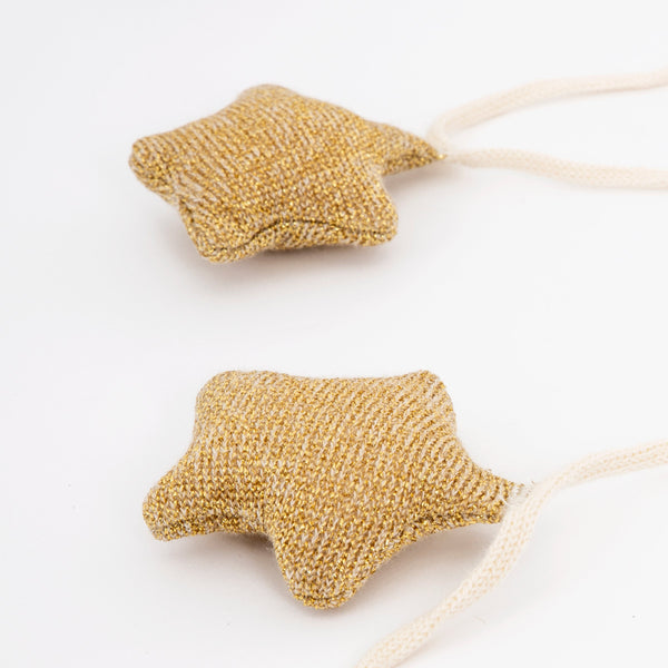 Gold Knitted Star Garland Image3