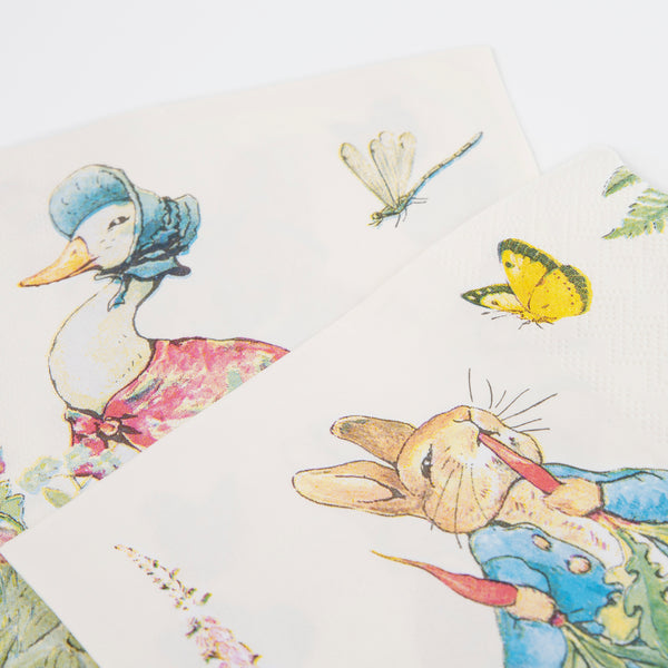 These gorgeous napkins are perfect for a Peter Rabbit party or as Easter napkins. Image2