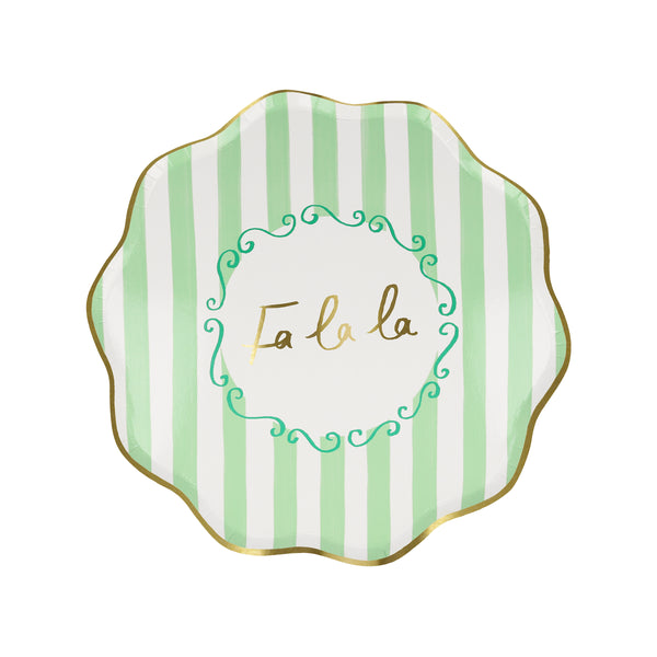 Our striped party plates are ideal for Christmas parties or Christmas buffets. Image7