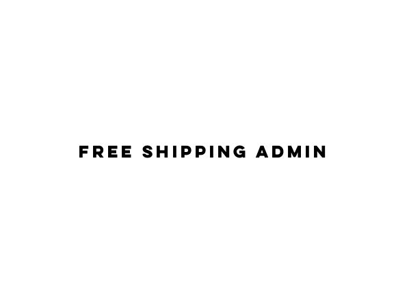 Free Shipping Admin