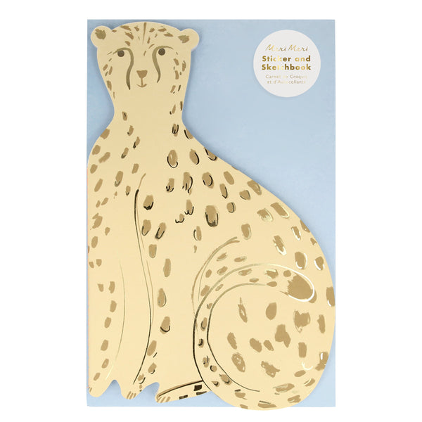 Our cheetah art book contains stickers and sketch pages, ideal to pop into safari party bags. Image1
