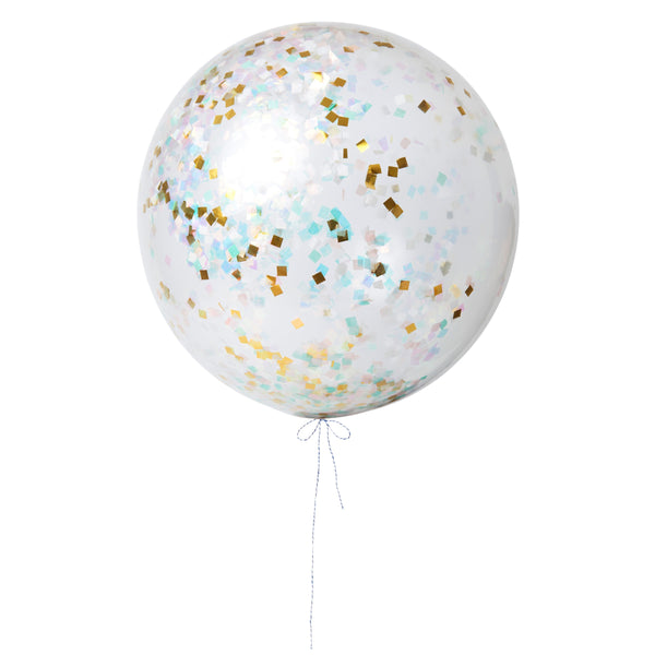 Iridescent Giant Confetti Balloon Kit Image1