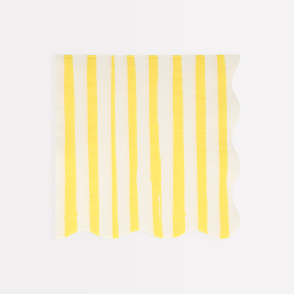 Our scalloped napkins, with bright stripes, are really stylish paper napkins. Image7