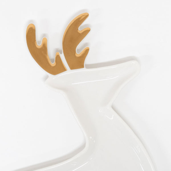 Our ceramic reindeer plates, with gold foil detail, are perfect for your Christmas party. Image2