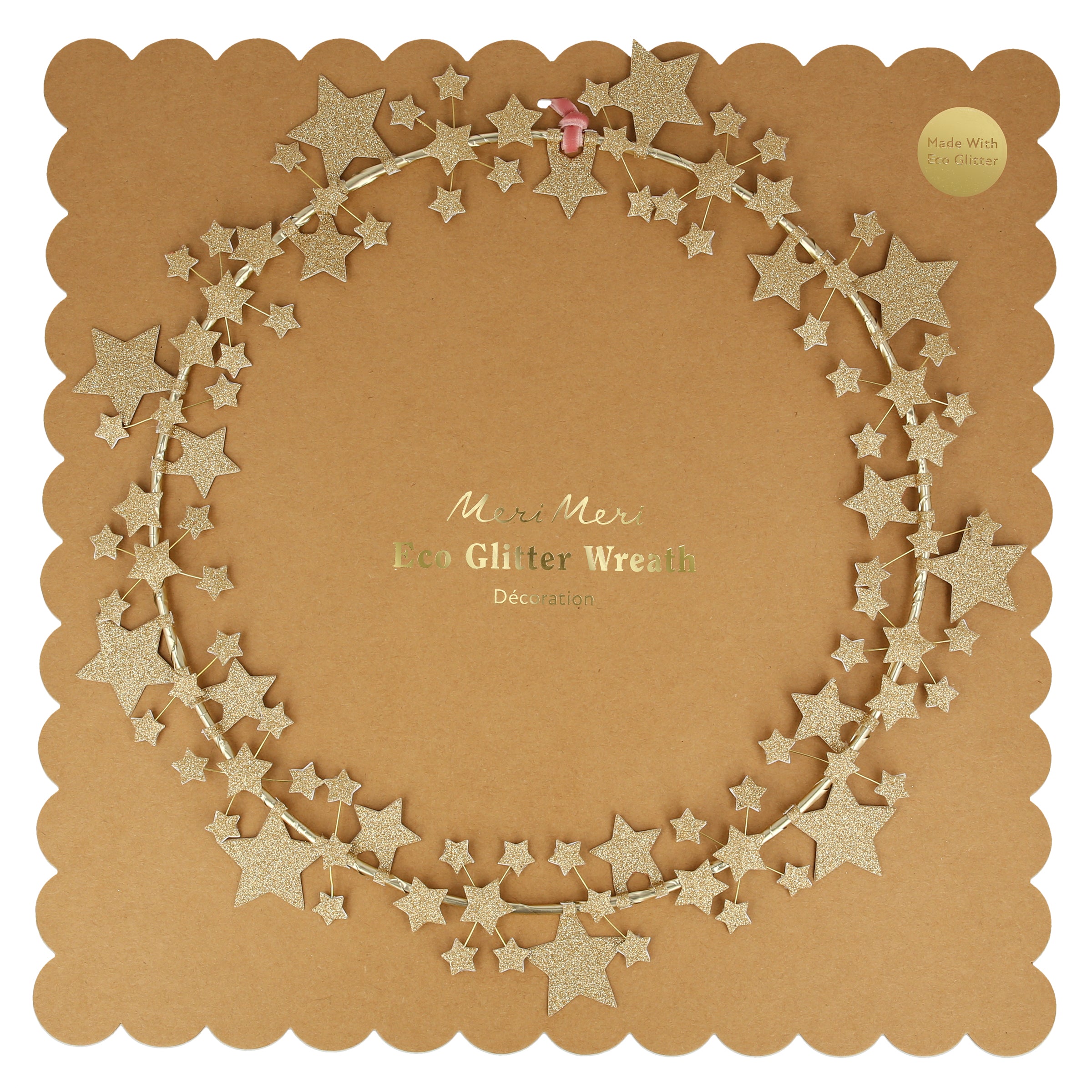 Our paper wreath is the perfect Christmas star decoration.