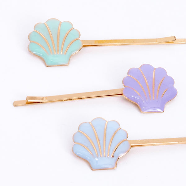 Enamel Shell Hair Slides Image3